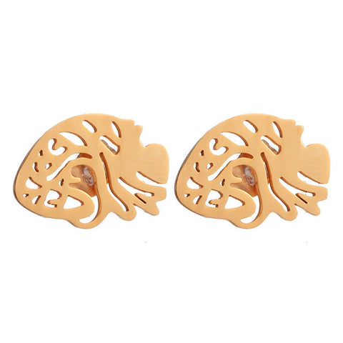 Cutesy Heart Stud Earrings