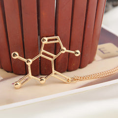 Dopamine Molecule Structure Necklace