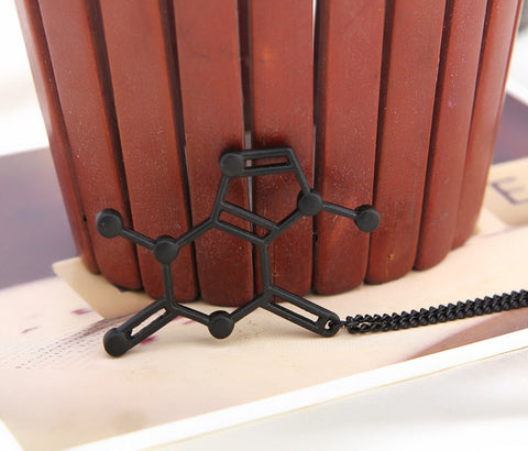 Dopamine Molecule Structure Necklace