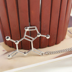 Dopamine Molecule Structure Necklace