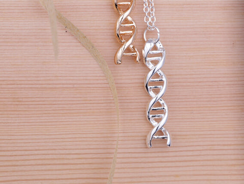3D Double Helix Necklace