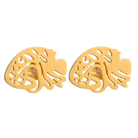 Cutesy Heart Stud Earrings