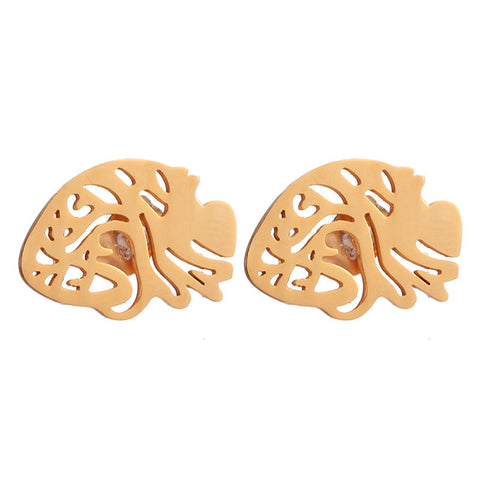 Cutesy Heart Stud Earrings