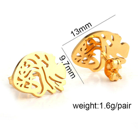 Cutesy Heart Stud Earrings