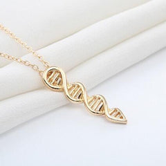 3D Double Helix Necklace