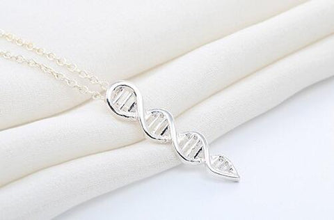 3D Double Helix Necklace